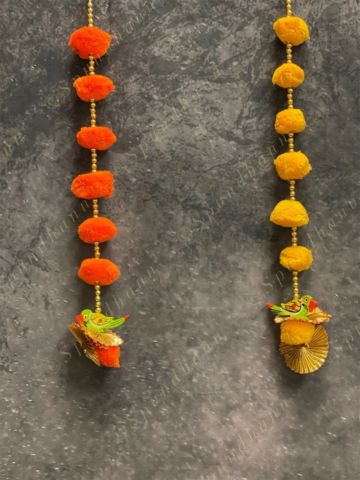 Pom Pom and Parrot Dangler Pair