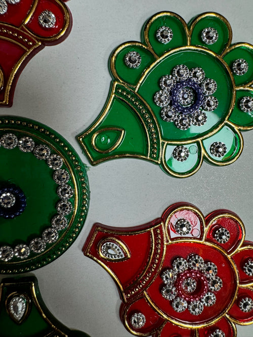 Festive Diya Rangoli Decor