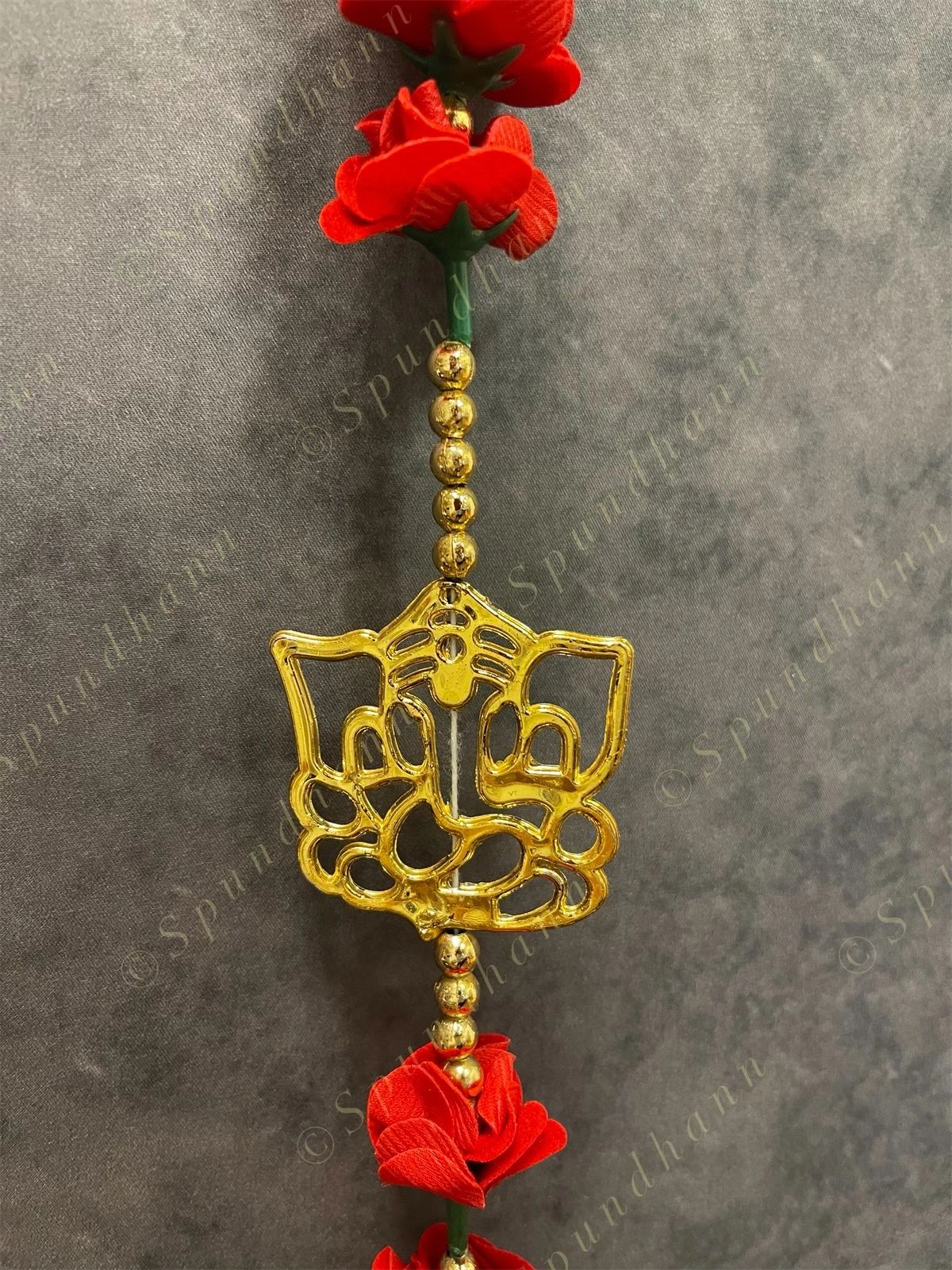 Rose Ganesha Bell Dangler (Set of 2)