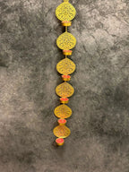 6 Leaf Vertical Tea Light Holder Wall Hanging Decor