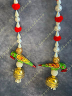 Parrot & Pearls Dangler Set of 2