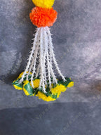 Yellow Marigold & Rajnigandha Dangler Strings - Two strings