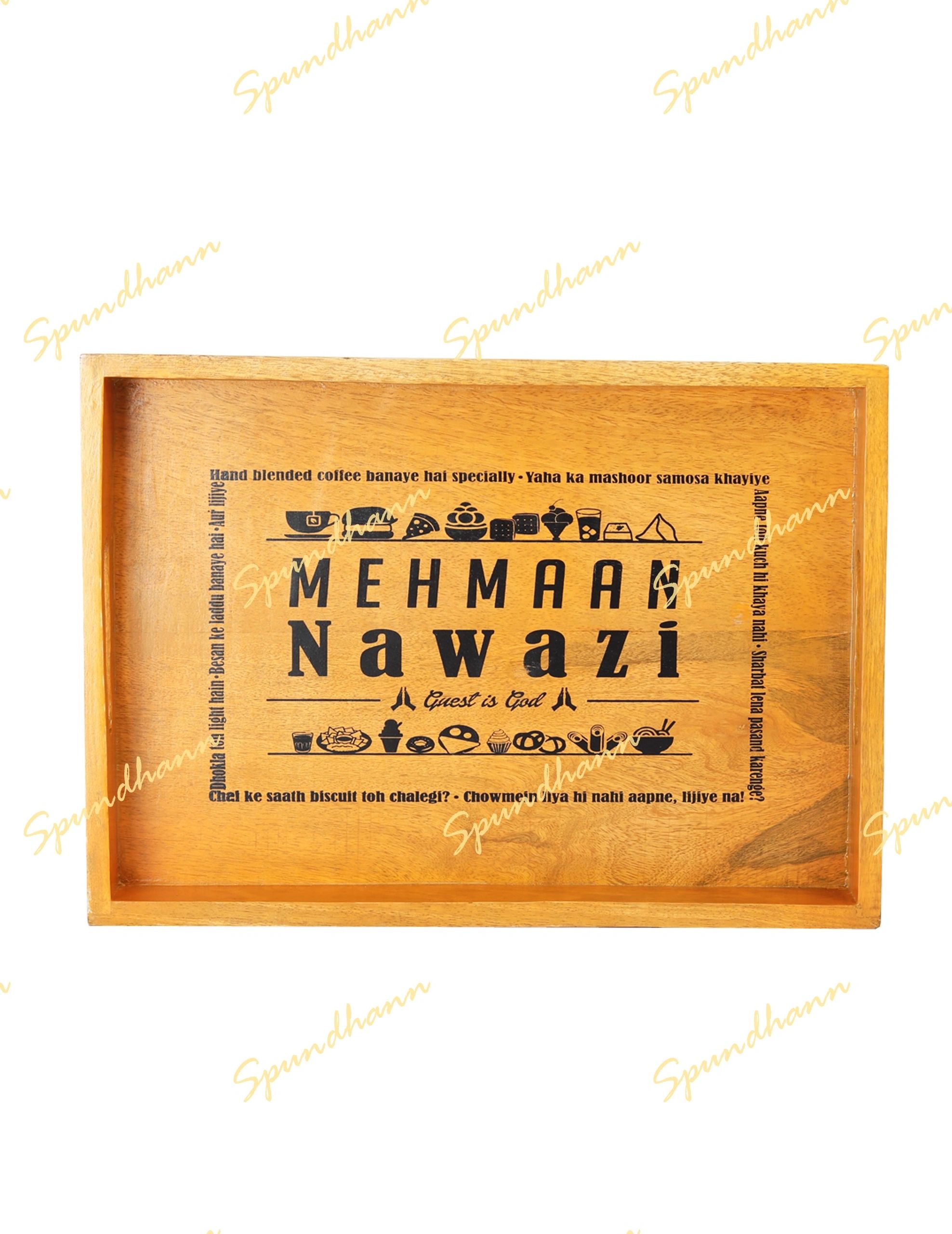 Mehman Nawazi Wooden Tray