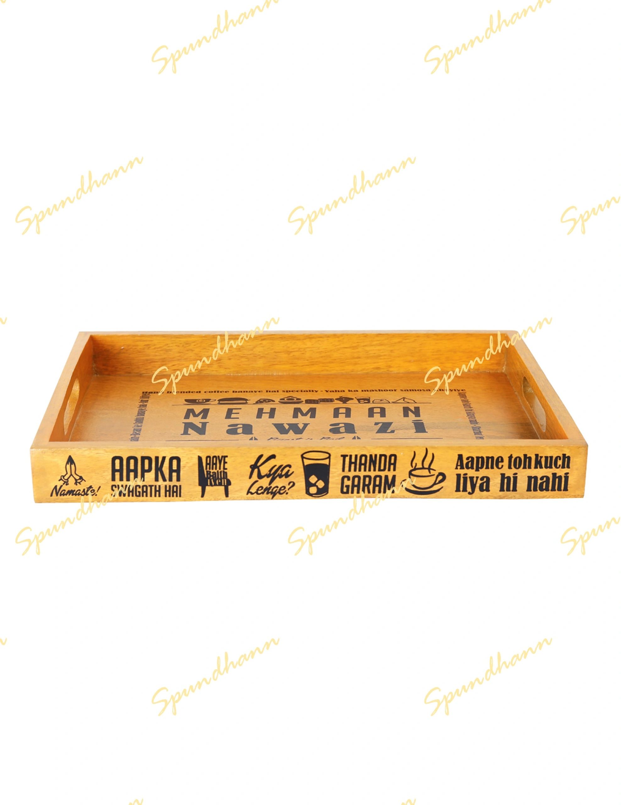 Mehman Nawazi Wooden Tray
