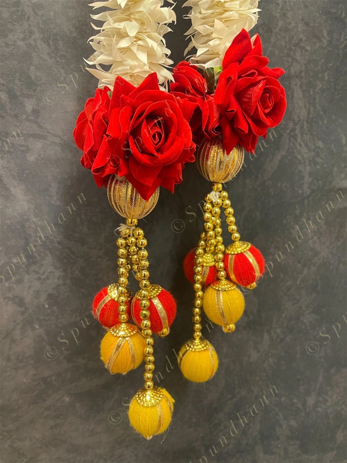 Lotus Dangler With Chameli and Rose Set Of 2