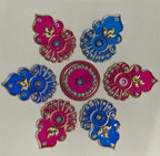 Festive Diya Rangoli Decor