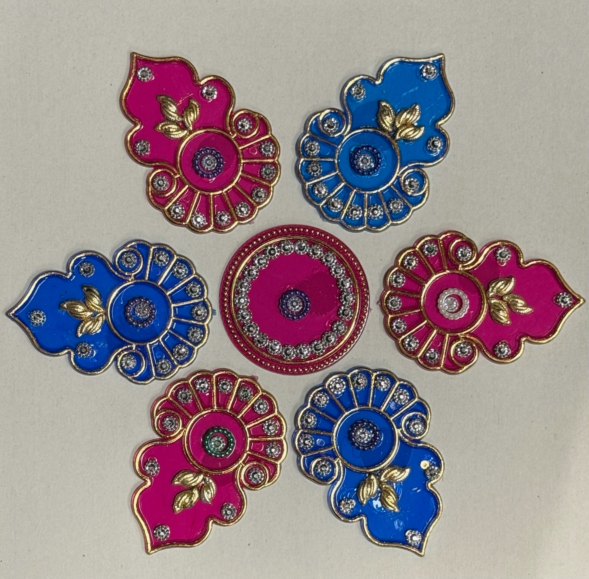 Festive Diya Rangoli Decor
