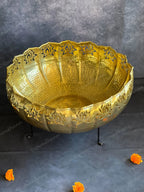 Beautiful Majestic Lotus Cutwork Urli