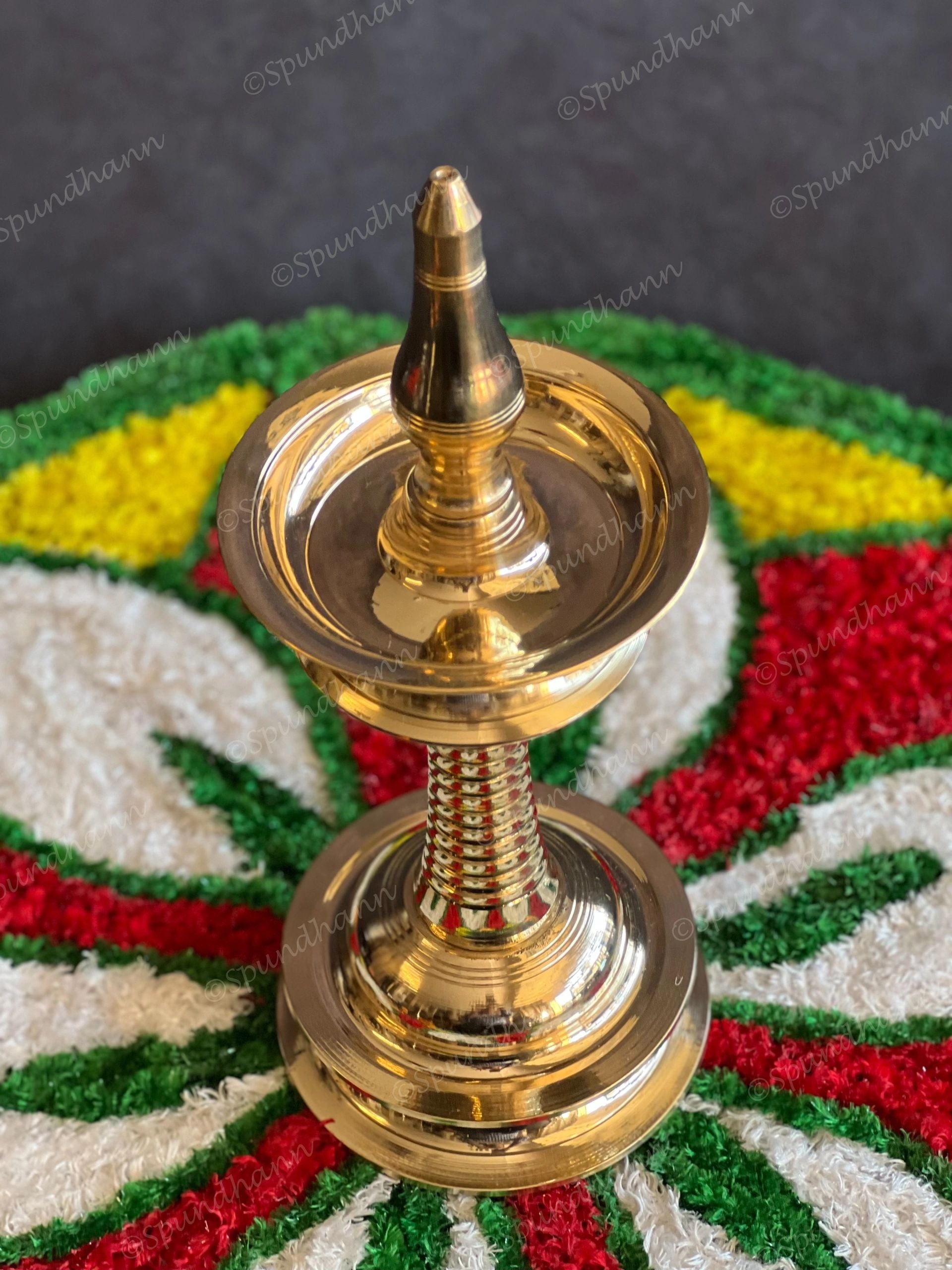 Traditional Kerala Brass Lamp