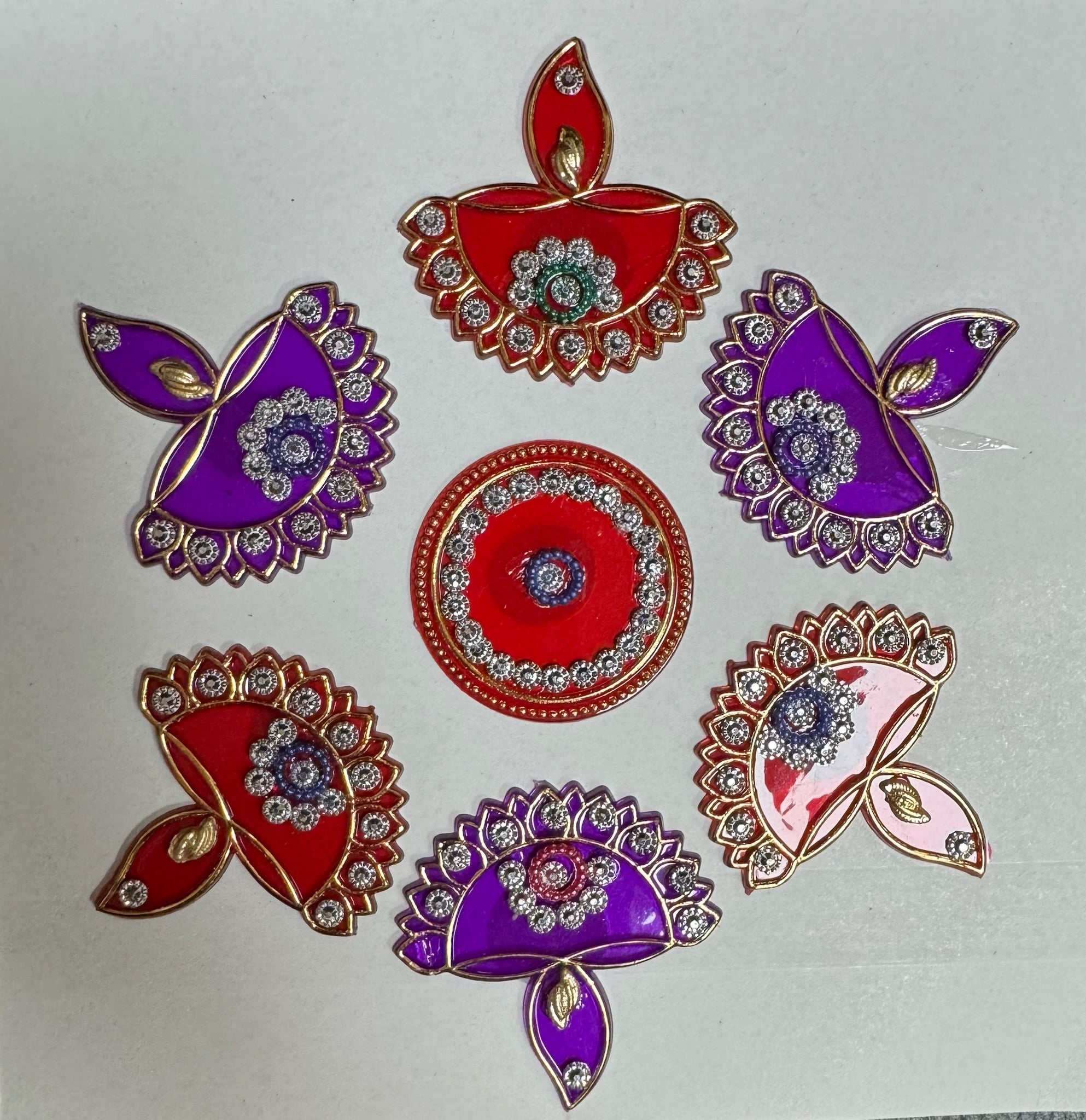 Festive Diya Rangoli Decor