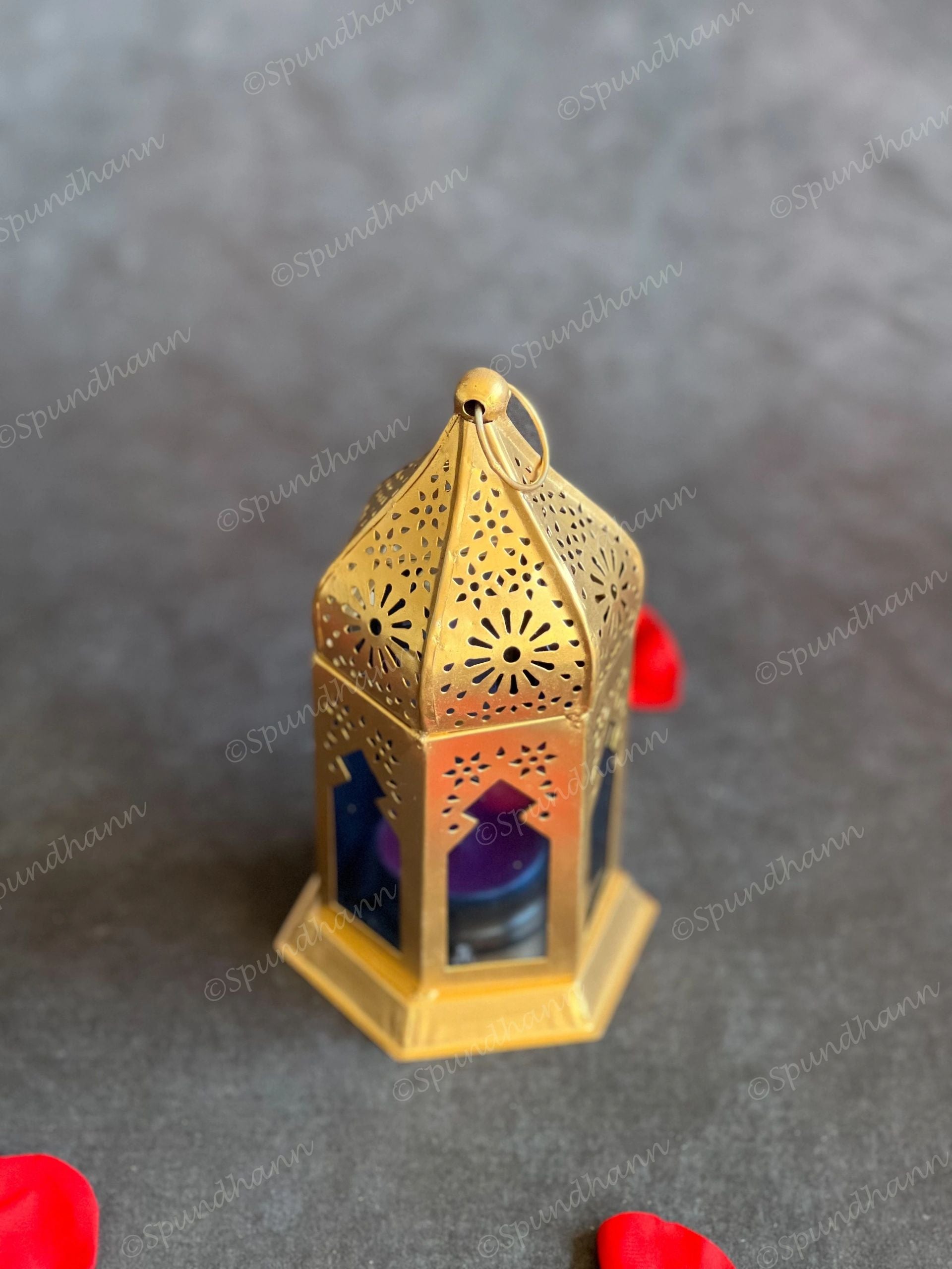 Stained Glass Golden Lanterns