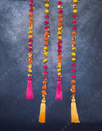 Pom Pom, Gota & Tassel Dangler Set of 2