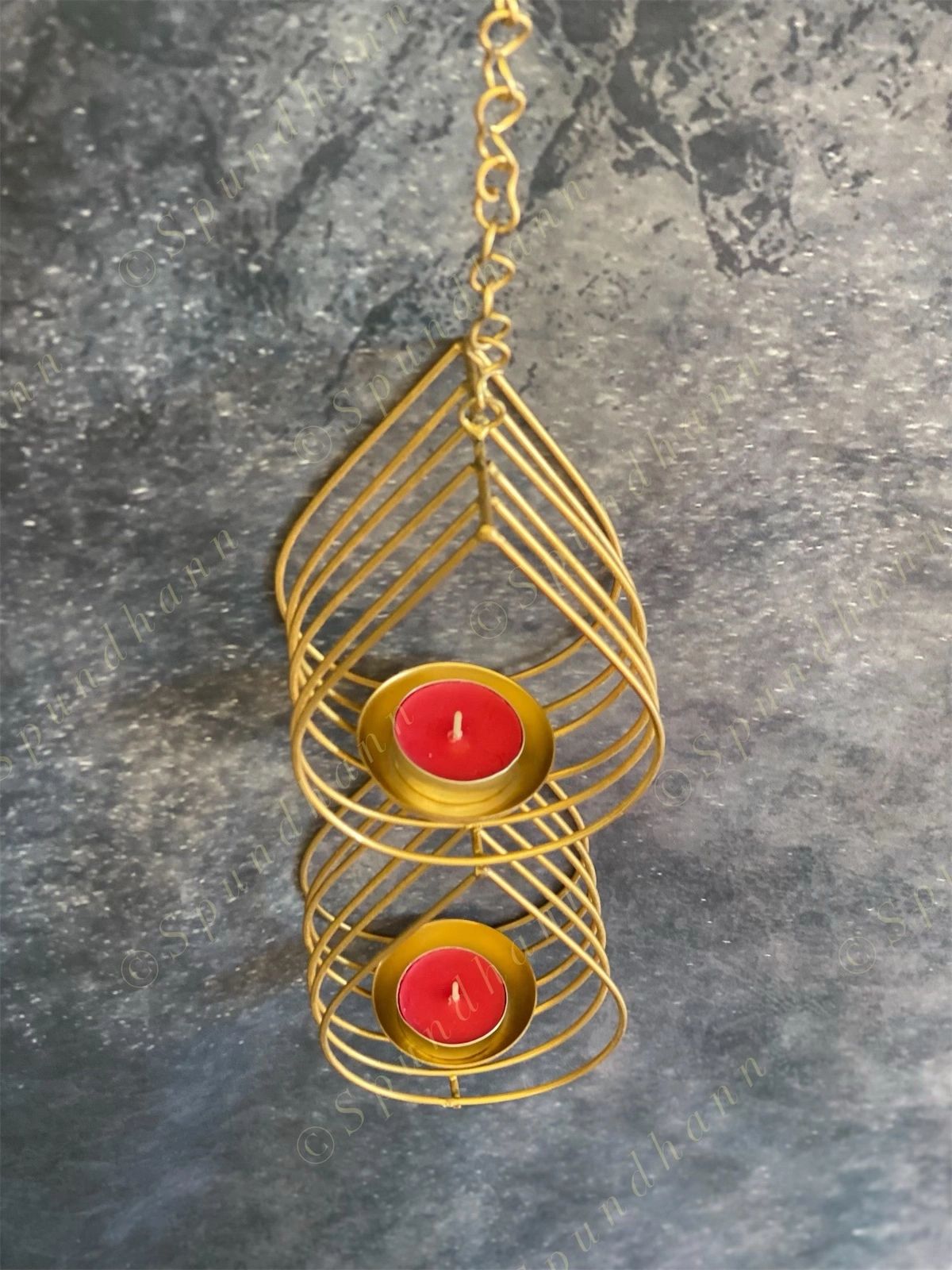 2-Drop Line Hanging Tea Light Holders