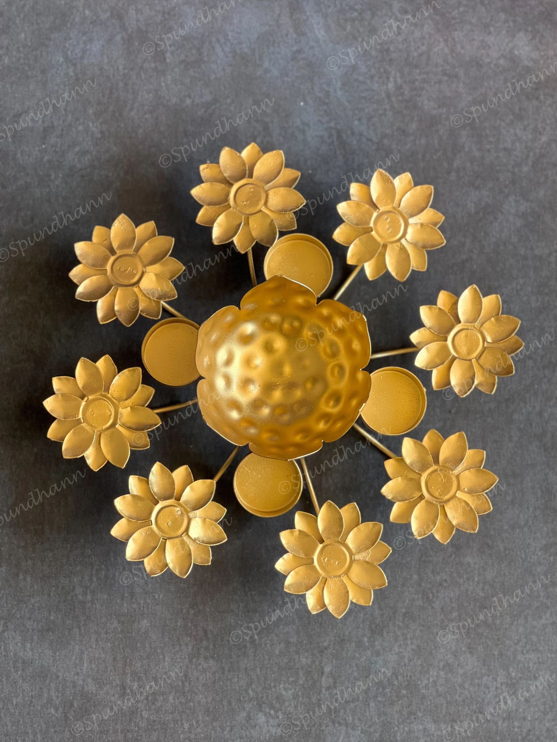 Rangoli Urli with Extended Tea Light Holders
