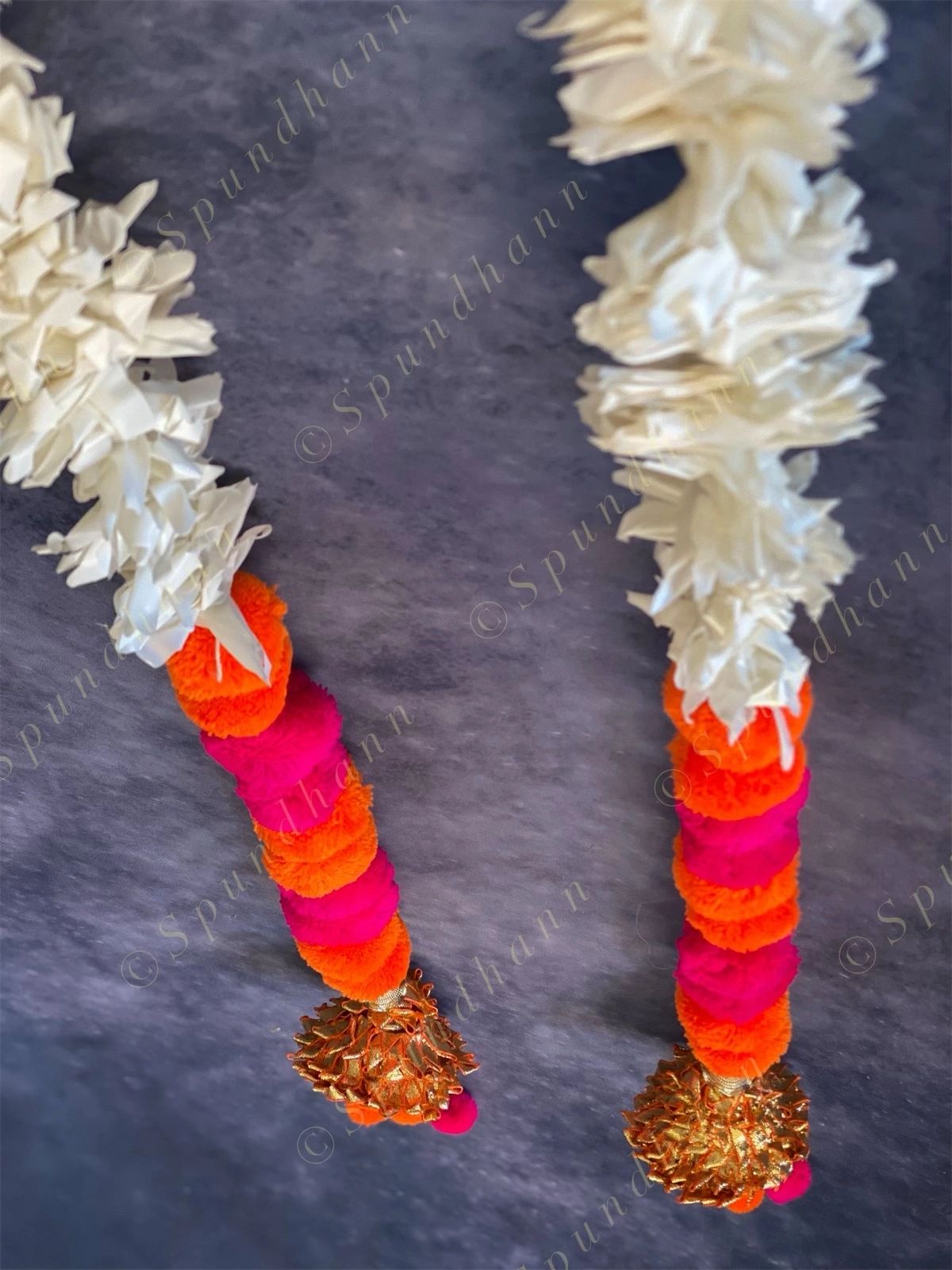 Chameli, Gota & Pom Pom Dangler Set of 2