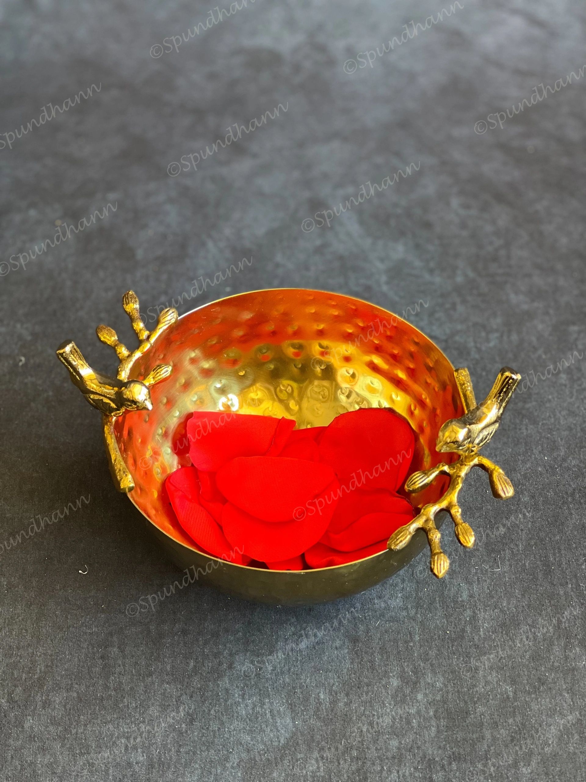 Brass Bird Bowl