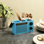 Radio Cutlery Holder Blue