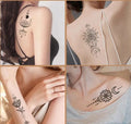 Red Flower Forehead Tattoo Sticker for Women - Bindi