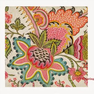 Vintage Floral Canvas Framed