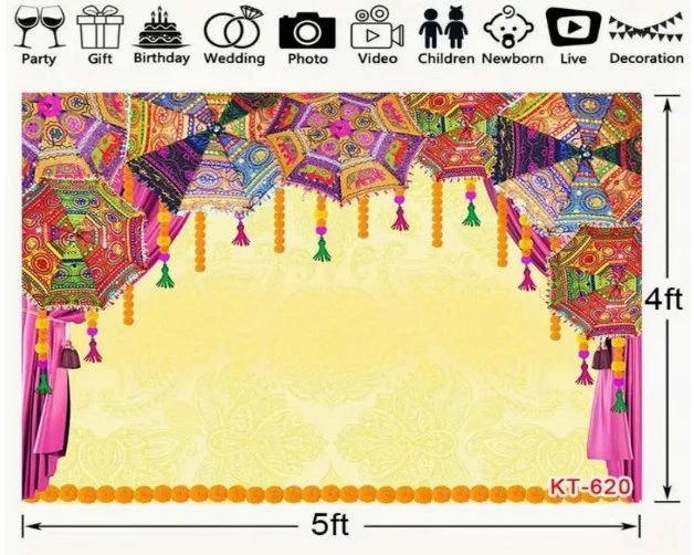 Puja Theme Backdrop
