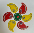 Festive Diya Rangoli Decor