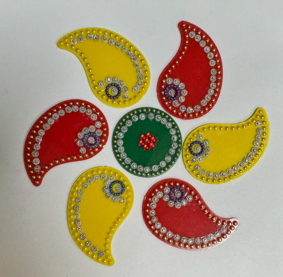 Festive Diya Rangoli Decor