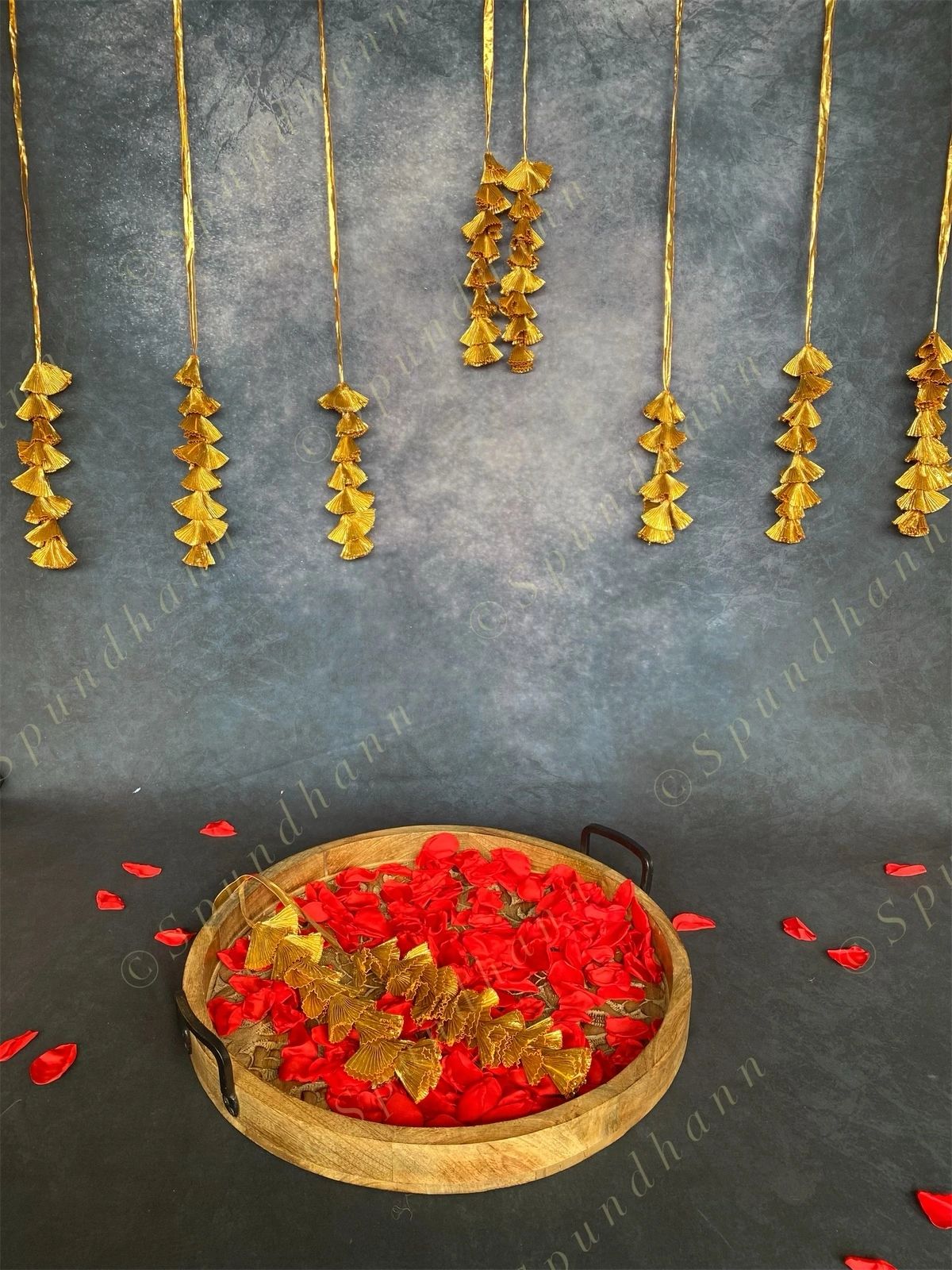 Gold Gota Strings Wall Hanging Decor