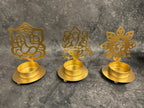 Ganesh Lakshmi Om Shadow Tea Light Holder With Gift Box