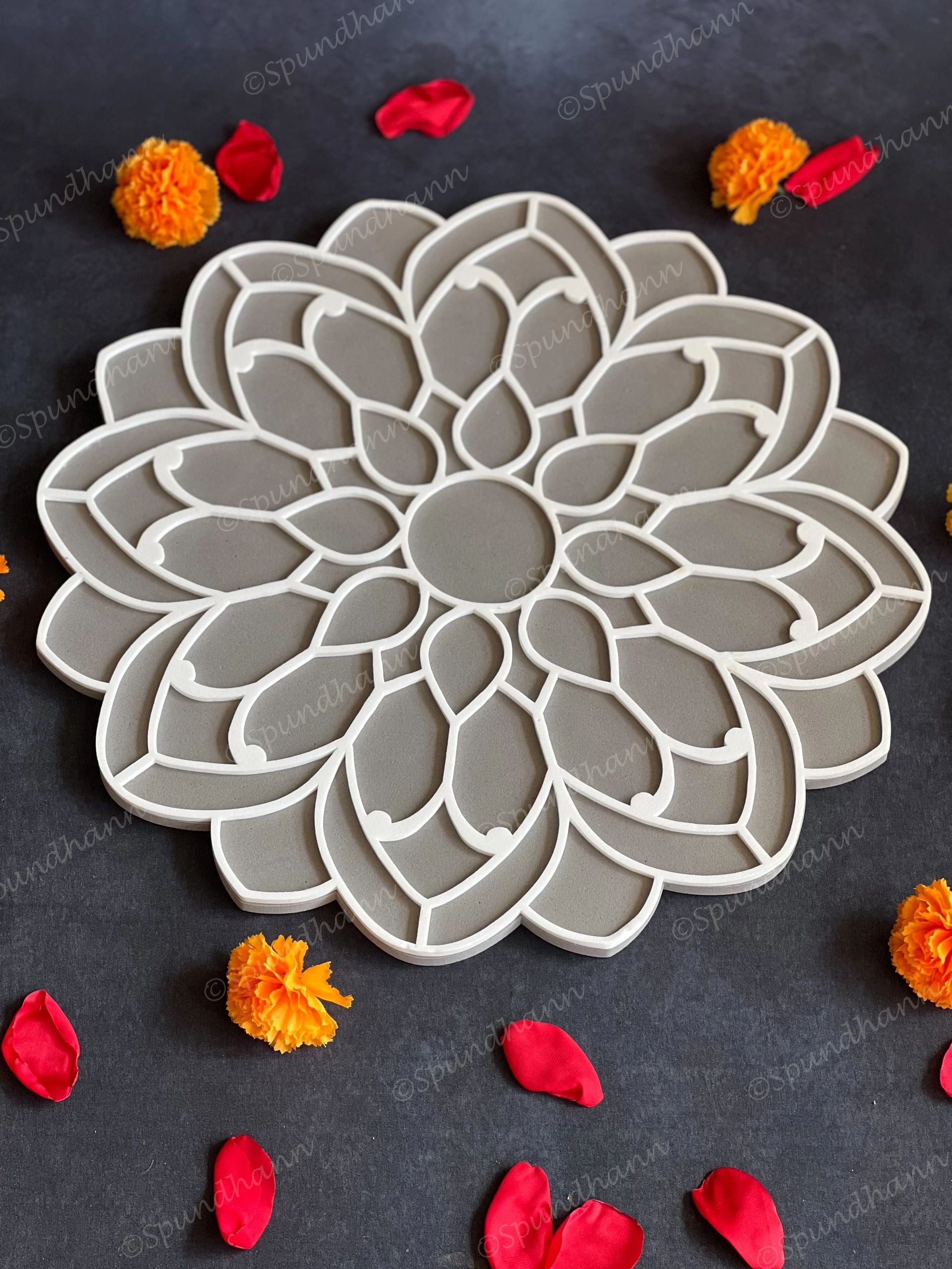 Floral Design Set DIY Fill in Rangolis
