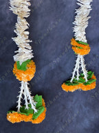 Chameli & Mango Marigold Dangler Set of 2 with Tassels