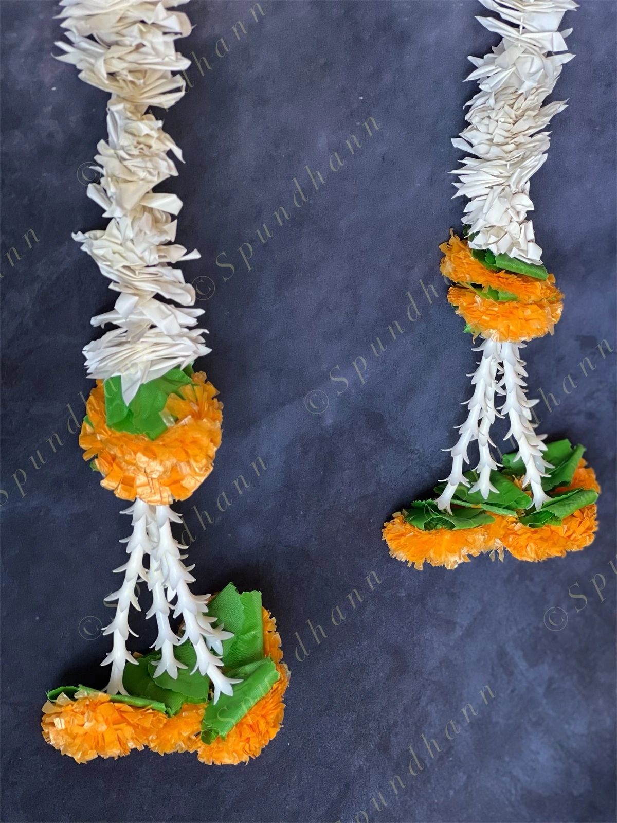 Chameli & Mango Marigold Dangler Set of 2 with Tassels