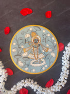 Shri Nathji Blue Pichwai Wall Hanging Plate