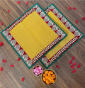 Square Asanas Chatai mat 24x 24 in