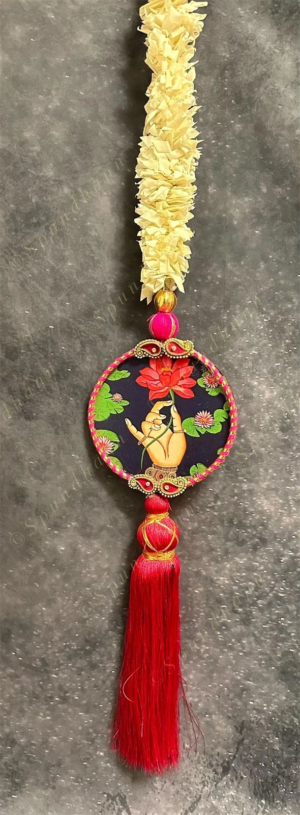 Animal Pichwai Art Chameli String Dangler