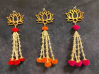 Lotus Wall Dangler with Pom Pom and Rajnigandha