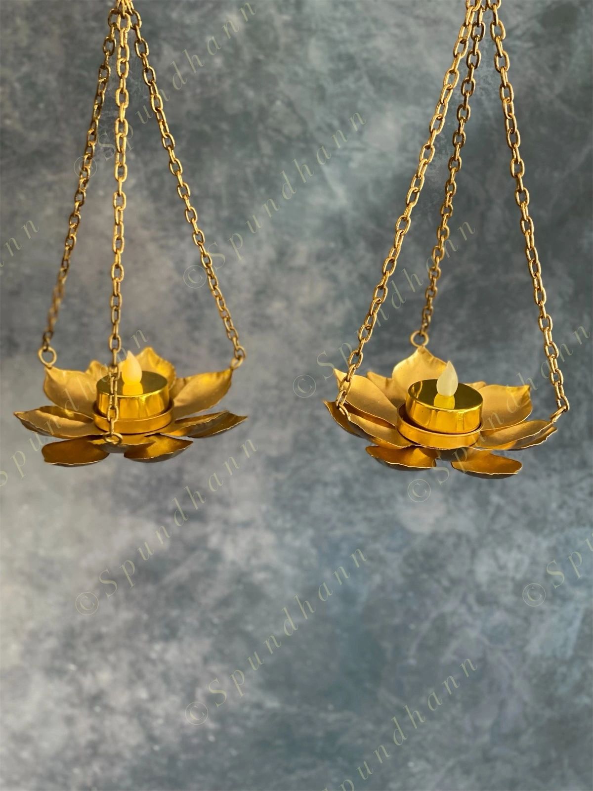 Lotus Hanging Tea Light Holder