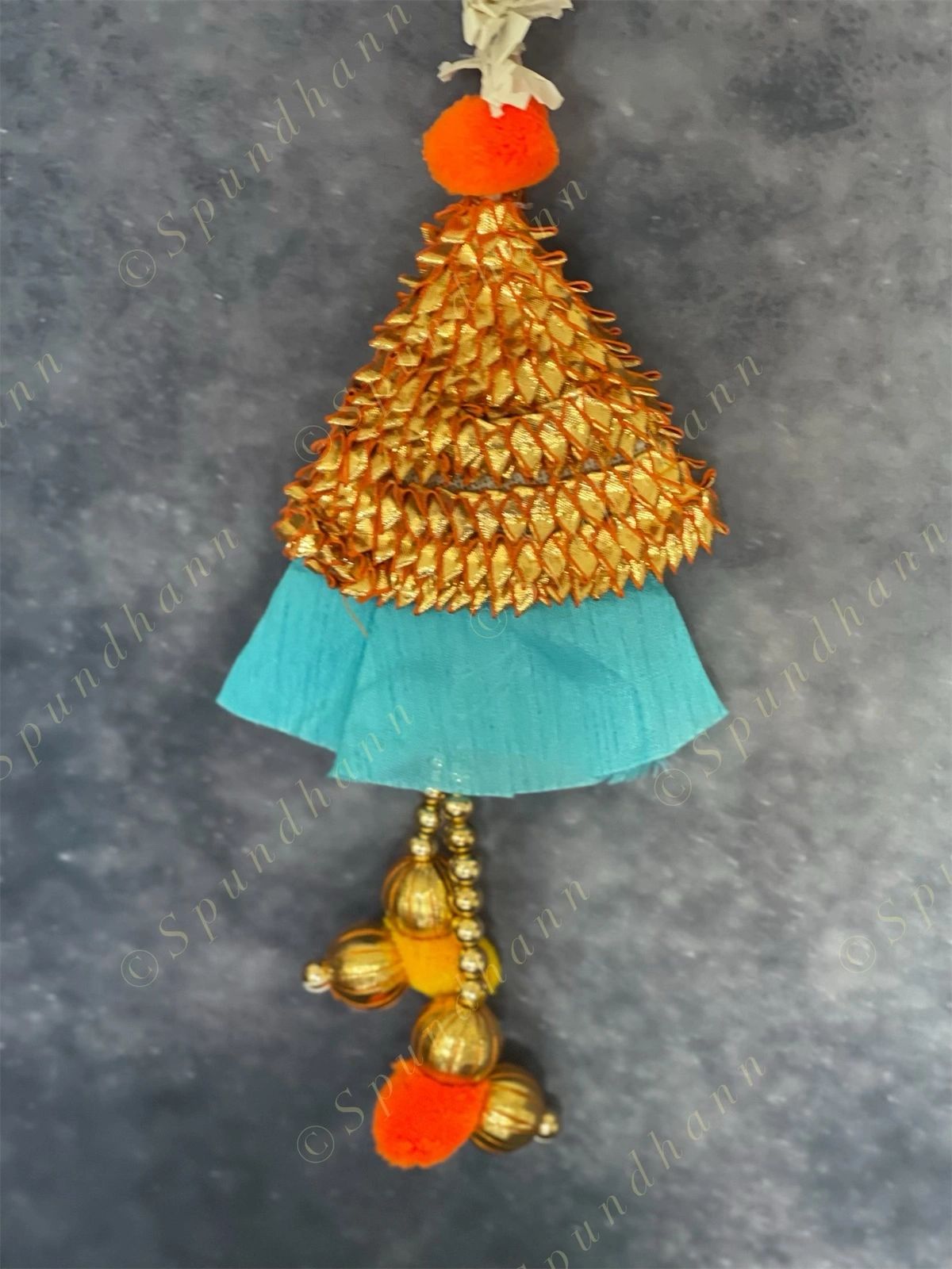 Chameli & Gota Fabric Colorful Dangler Single