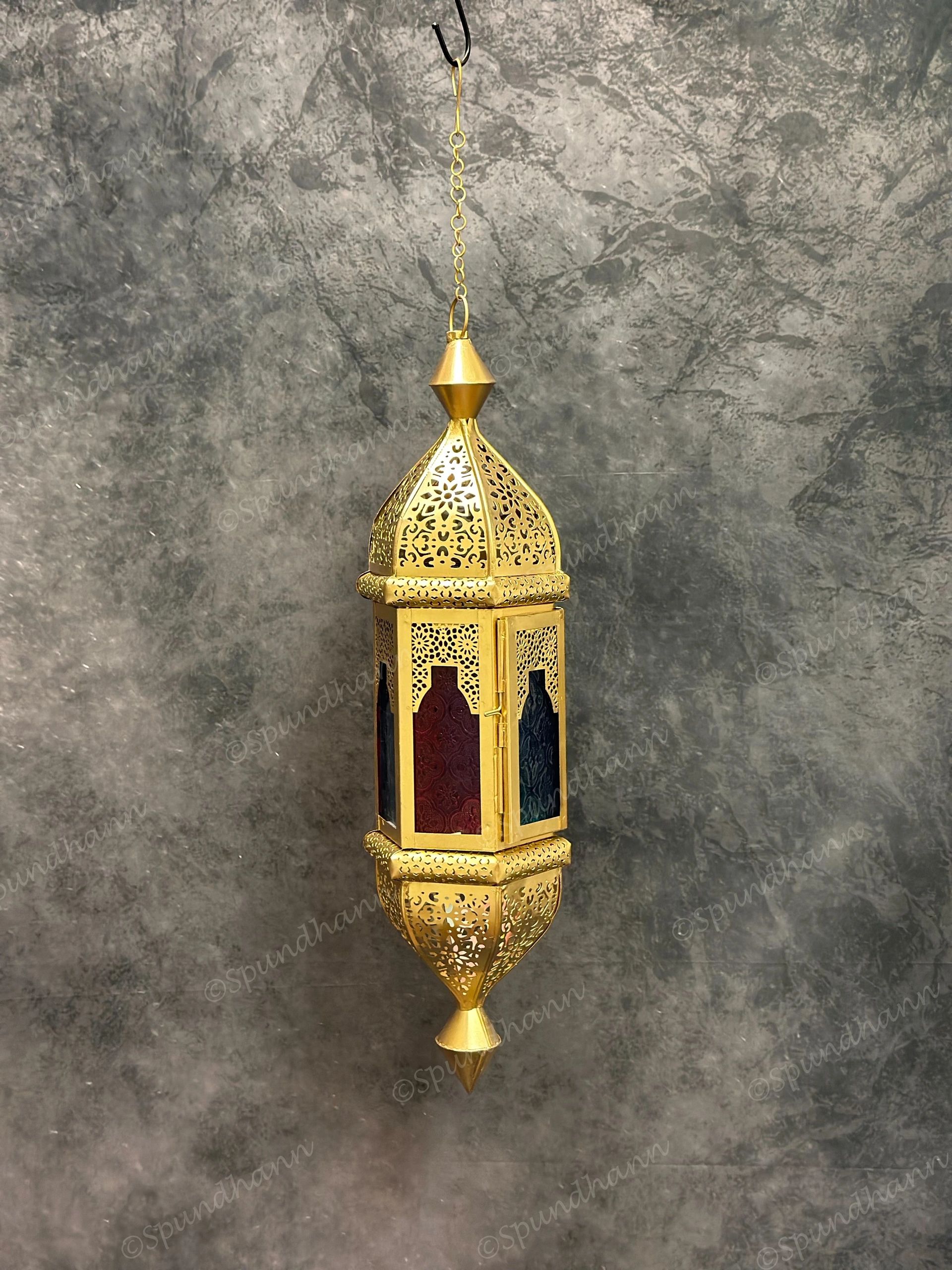 Stained Glass Double Color Lantern