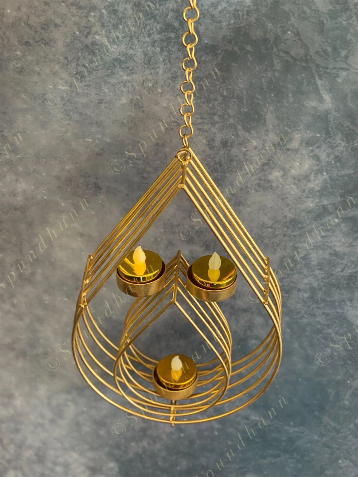 Drop in drop Wall Hanging Tea Light Holder