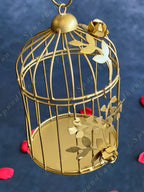 Cute Cage Tea Light Candle Holder in Gold