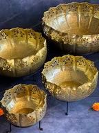 Jumbo Lotus Cutwork Urli