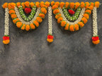 Designer Marigold & Mogra Floral Toran