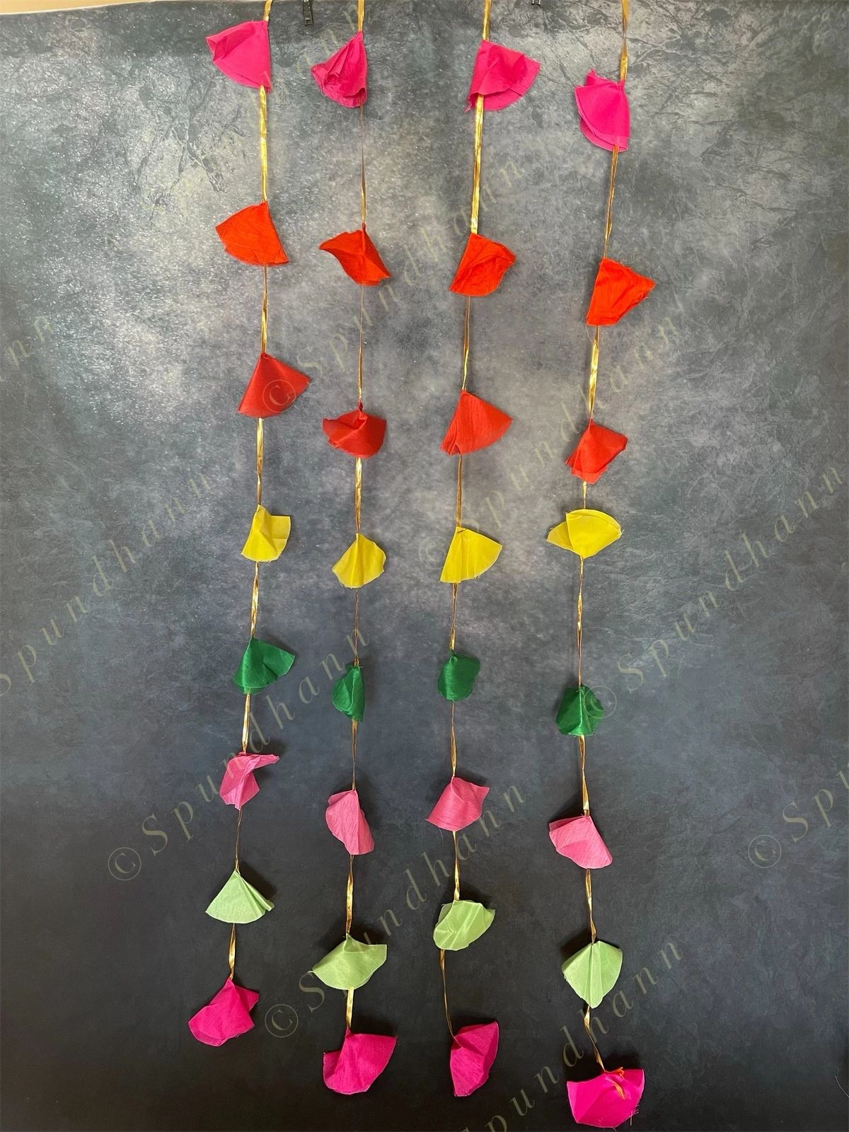 Multicolored Silk Dangler - Pack of 4 Strings