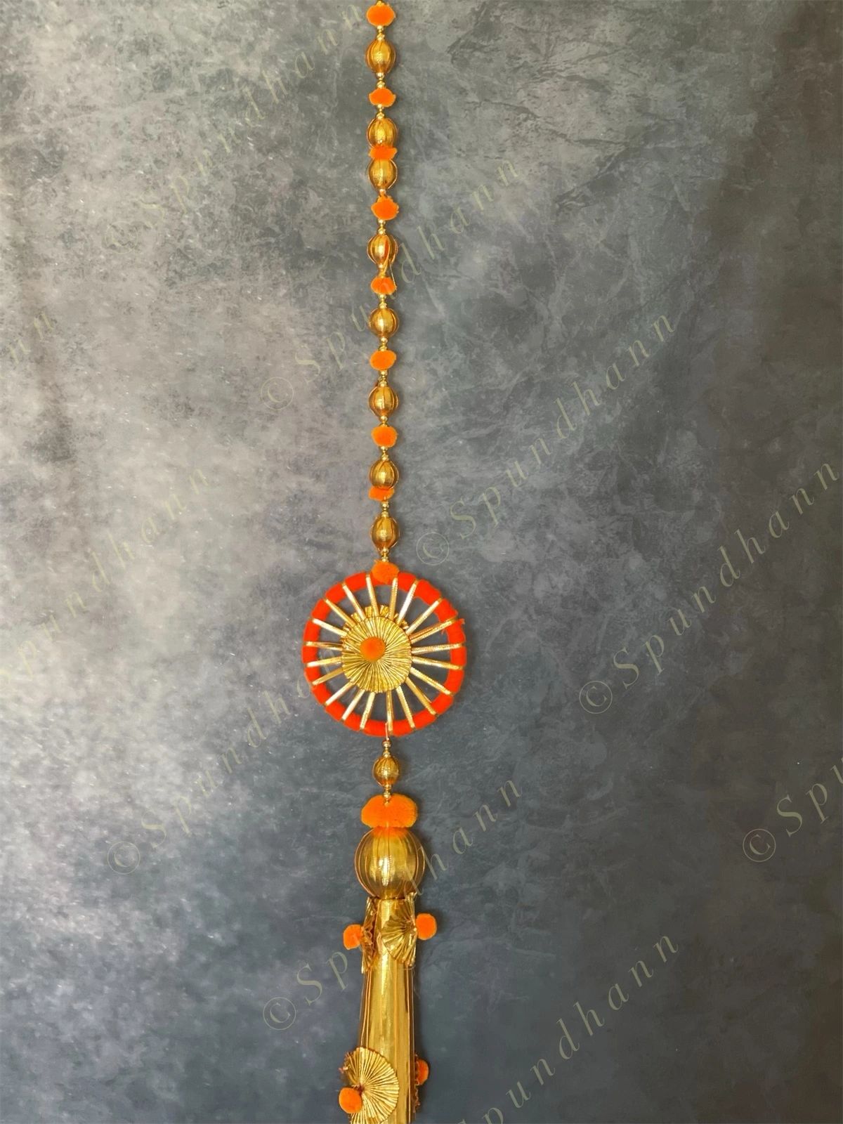 Pom Pom, Gota & Single Chakri Dangler Set of 2