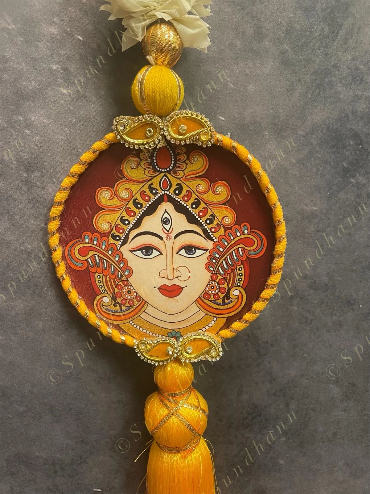Rajasthani Pichwai Art Chameli String Dangler