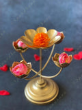 Criss Cross STANDING Lotus Tea Light Holder
