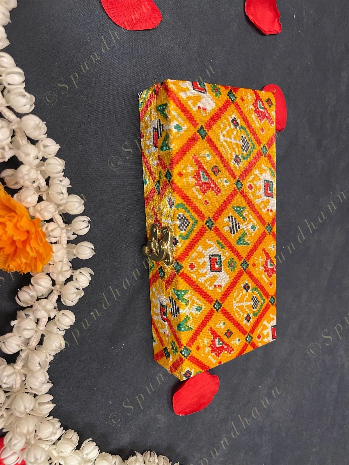 Rectangular Patola Gift Box Only