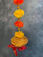 Marigold, Leheriya & Gota Bells Festive Dangler Set of 2