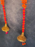 Pom Pom & Chameli Gold Cone Dangler Set of 2