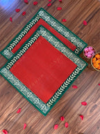 Square Asanas Chatai mat 24x 24 in